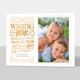 Wishing You Peace Copper Foil Flat Holiday Photo Cards Image 1 of 3